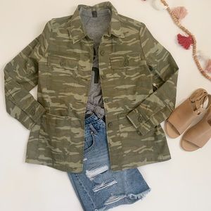 Caslon Camo Utility Jacket NWT Lightweight Cotton